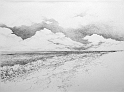 Pea Island Surf, 22x30 inches, graphite pencil, 2000